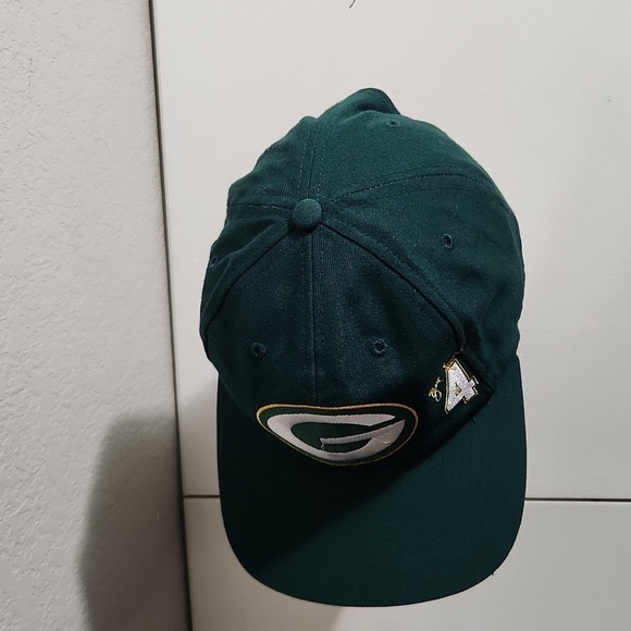 Vintage Green Bay Mens Hat Packers Brett Faeve 4 qb club has flaws see pics - Picture 4 of 16